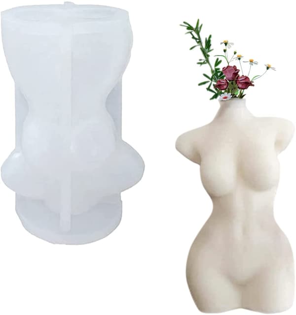 Silikonform / Lettform 3D Kvinnekropp 10 cm