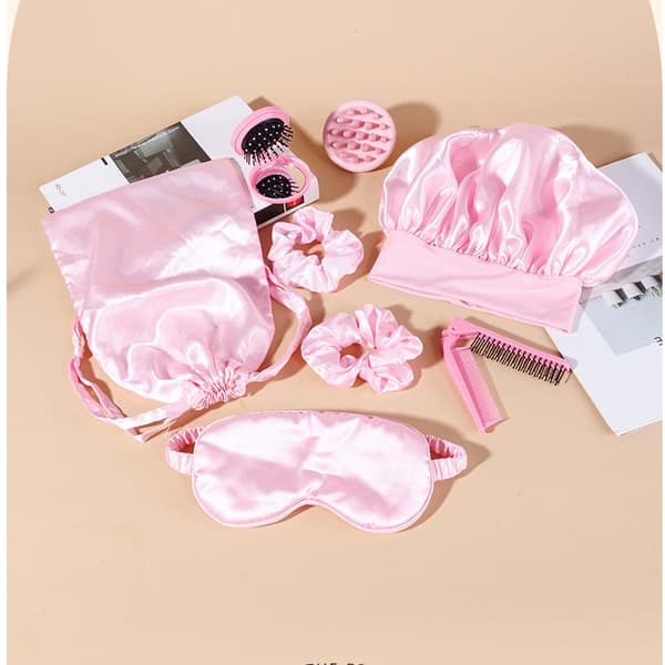 Hårplejesæt Pink, bærbar og komplet 8-Pack