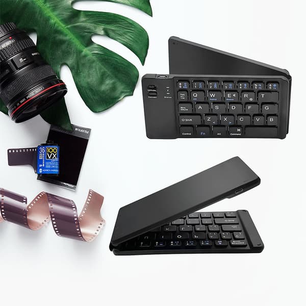 Taitettava Bluetooth-näppäimistö Black