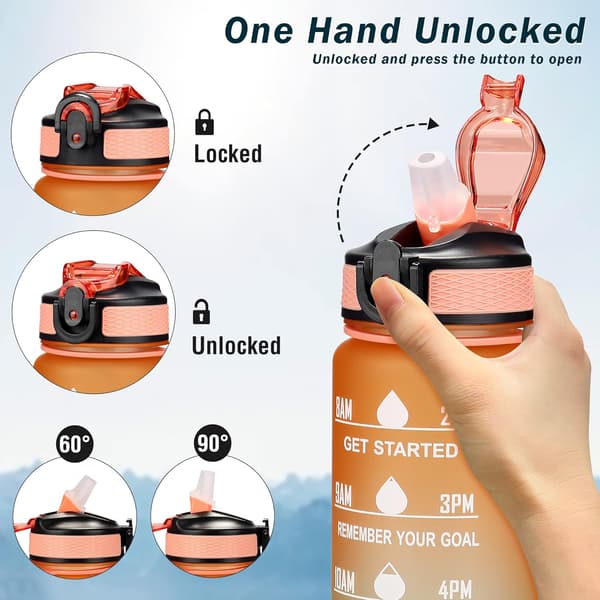 Urheilujuomapullo - 1000 ml Black