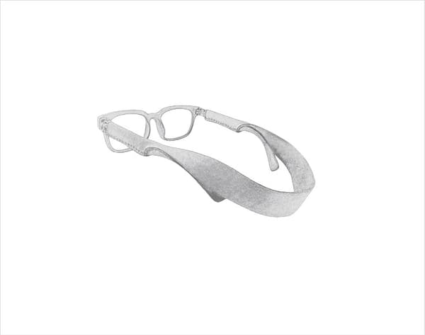 Neopren svømmebrille rem med sikkert greb Black