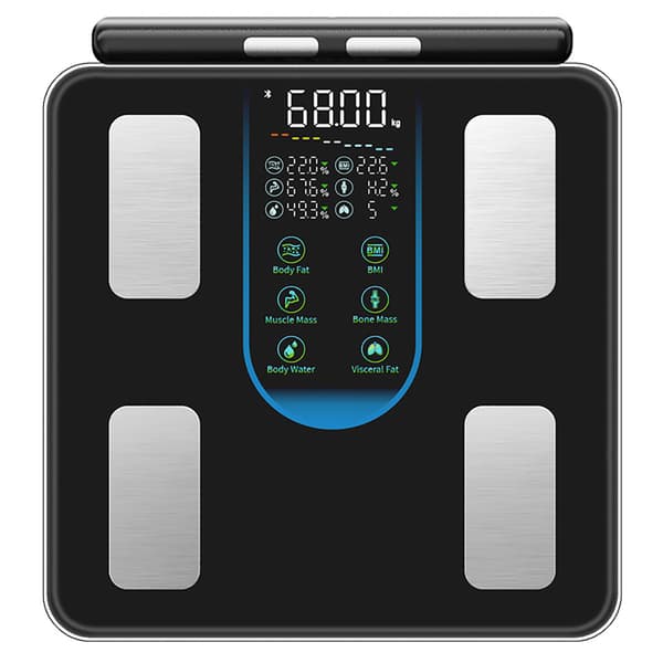 Smart kroppsfettvekt med 8 elektroder