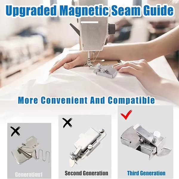 Magnetisk sømguide: Symaskinetilbehør til perfekte sømme
