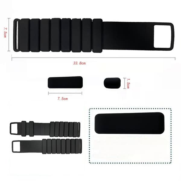 Justerbara handleds- och ankelvikter Black