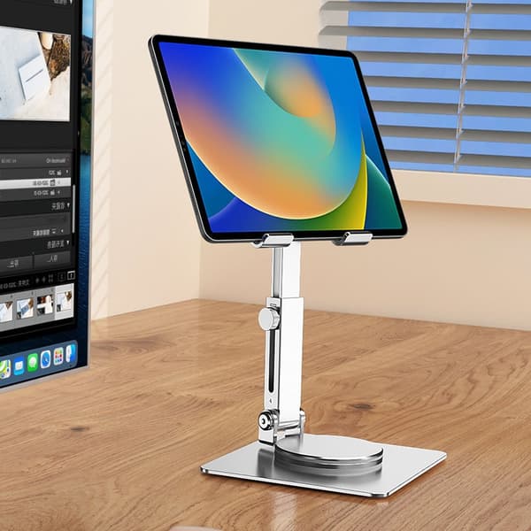 360º roterbart nettbrettstativ Silver