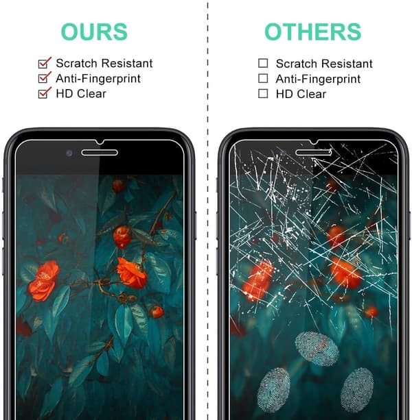 Skärmskydd iPhone SE(2020 & 2022) Härdat glas 2-pack
