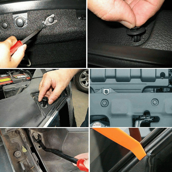 Kiinnikkeet autoon 750 osaa musta