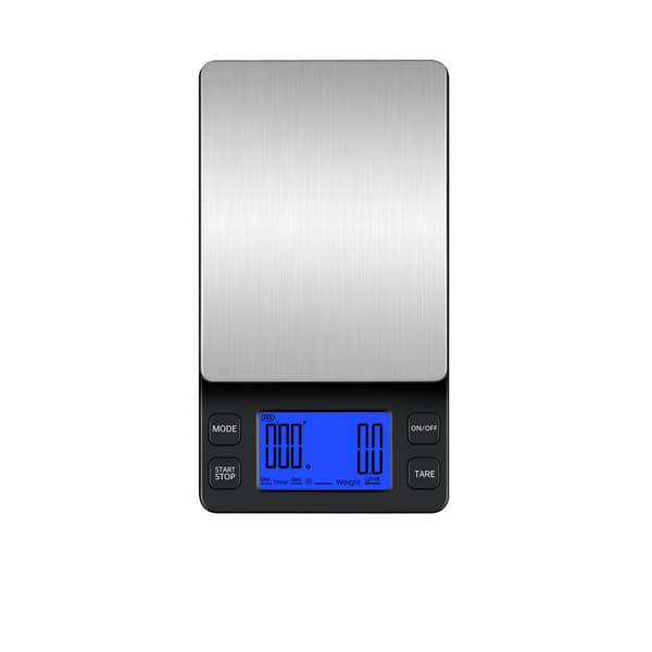 Liten, oppladbar digitalvekt 2 kg / 0,1 g Black