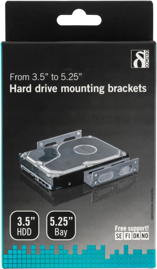 Mounting angles for 3.5" hard drive in 5.25" space
