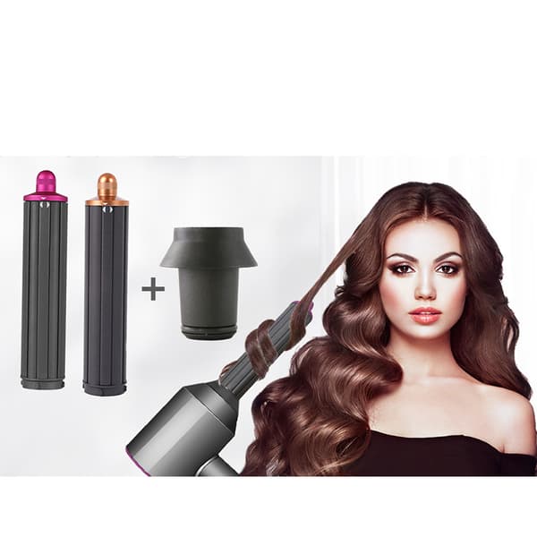 Krøllejernstilbehør til Dyson hårtørrer HD08 Gray+Red