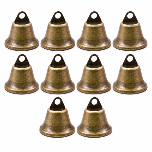 10-pak antikke bronzeklokker mod tab 22 mm
