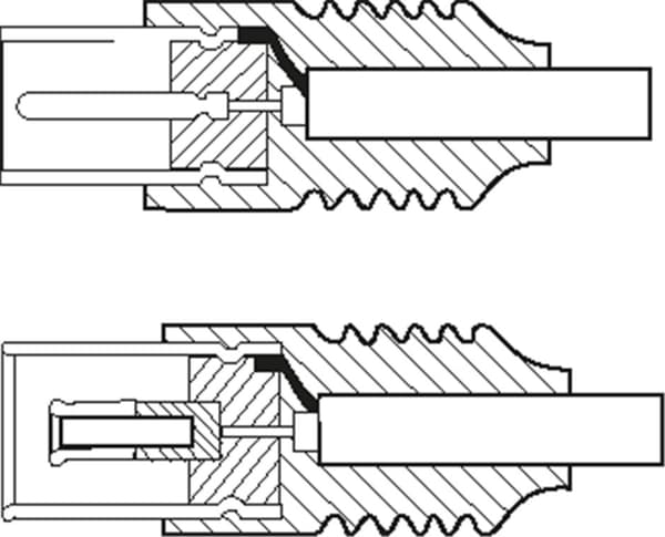 Antennekabel (<70 dB), 2x skjermet