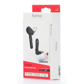 BT HF Mono MyVoice1300 Sort inkl USB Lader
