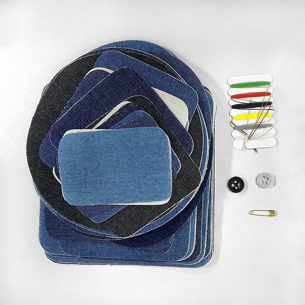 Strykelapper for dongeri 30 stk DenimBlue