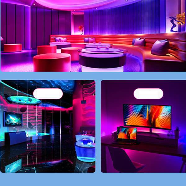 Smart LED Strip Lights Kit med WiFi og stemmekontroll, 40m 10 m