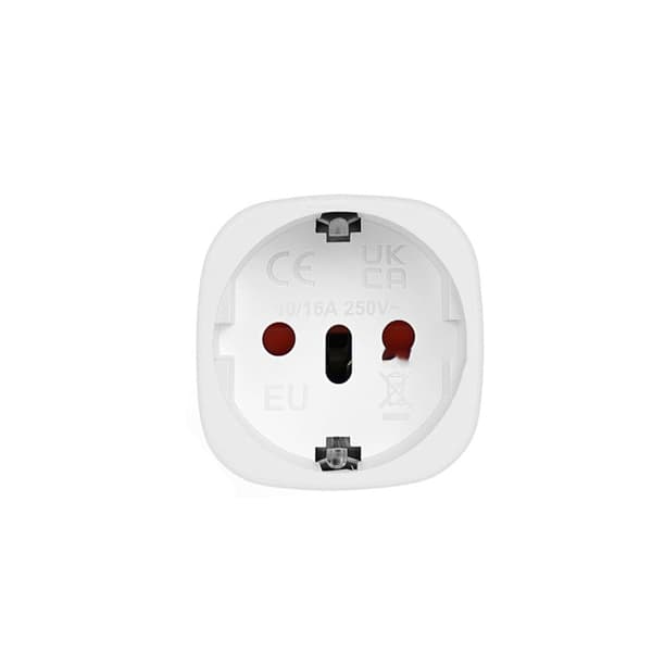 EU till Kina Reseadapter - Vit, Kompakt och Pålitlig