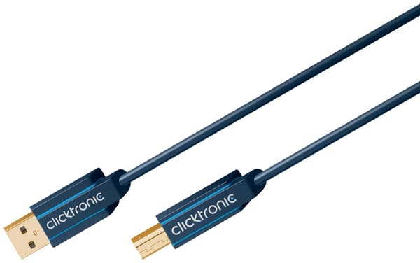 Sovitinkaapeli USB-A:sta USB-B 2.0:aan