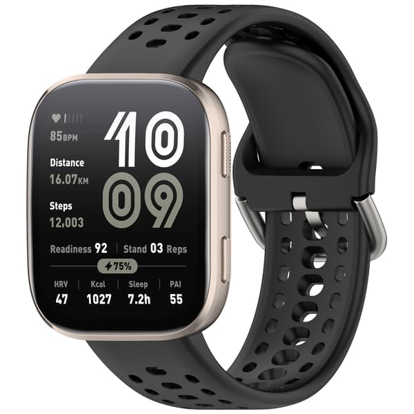 Stilig silikonrem for Amazfit Bip6 (A2435) Black