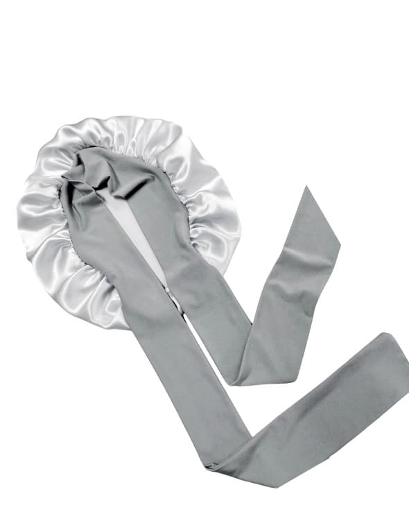 Sovmössa i 100 % silke för Kvinnor Silver