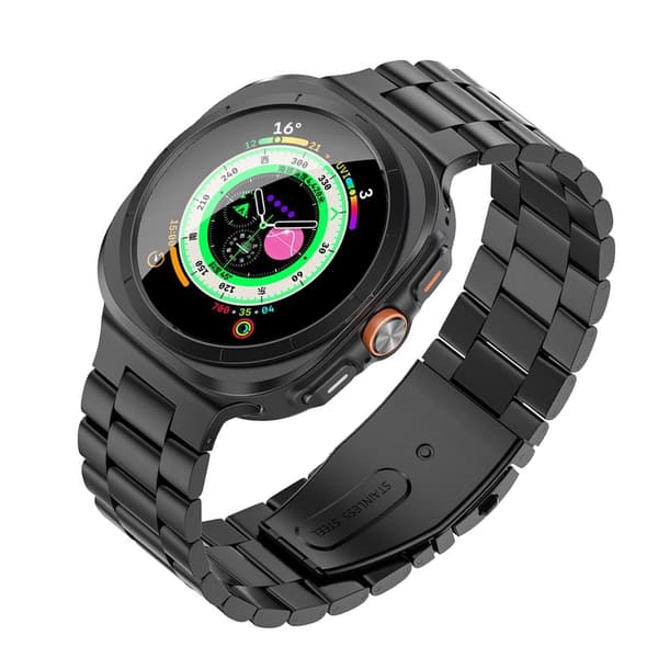 Rustfritt stålrem til Samsung Galaxy Watch 8 Black