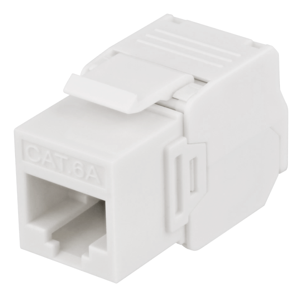 UTP Cat6a Keystone connector unshield 28AWG slim "Toolfree"