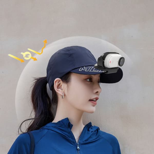 Insta360 GO 3/3S Mini Thumb Camera Hat Clip - Black