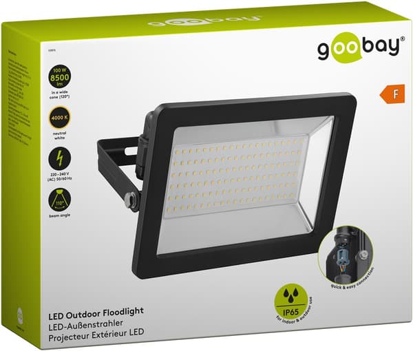 LED-flomlys for utendørs bruk, 100 W