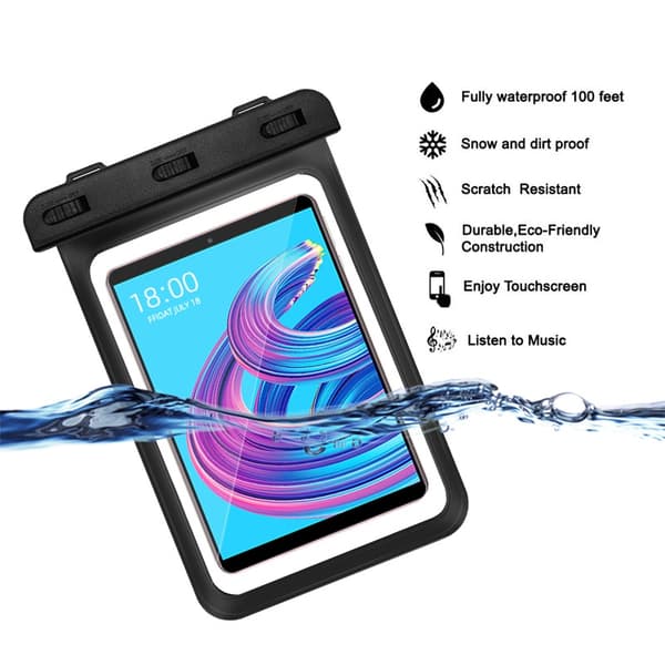 Vandtæt etui til 7,9 tommer tablet Sort