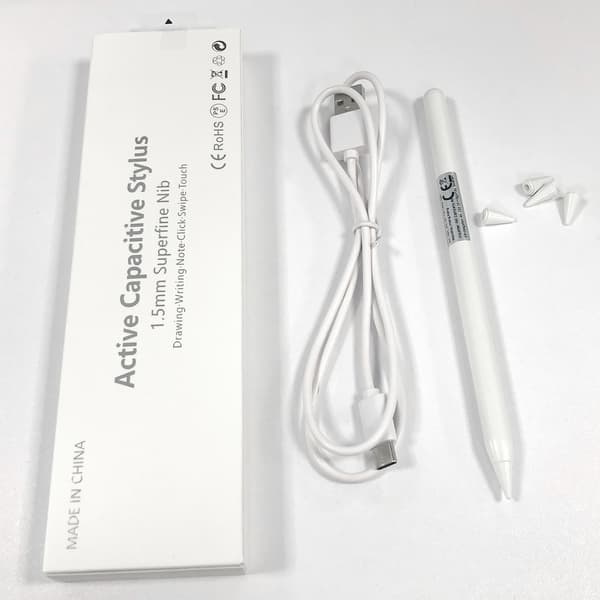 Universal Styluspenna för iPad med 4 spetsar White