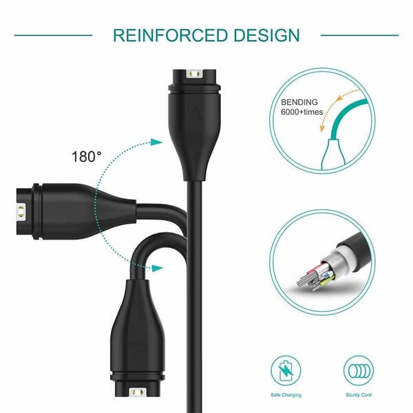 Universallader for Garmin klokker 2-pack