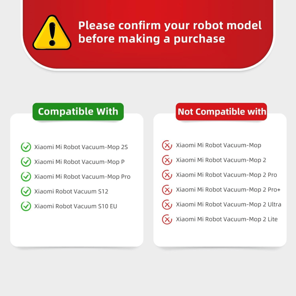 Tilbehør Xiaomi Mi Robot Vacuum-Mop 2S/Pro/STYJ02YM 10 stk.