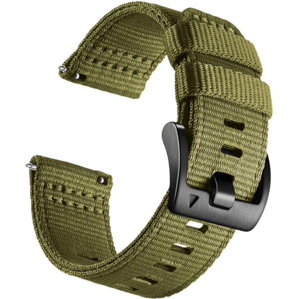 Nyloninen kellon ranneke Garmin Forerunner 255/265/245 -älykelloon Green M