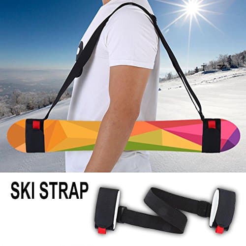 Justerbar ski- og stangholder Black
