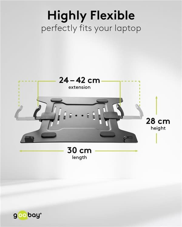 Skärmfäste med laptop-arm Flex