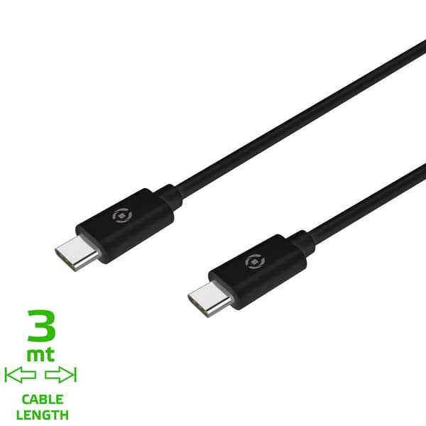 USB-C till USB-C Kabel 60W 3m Svart