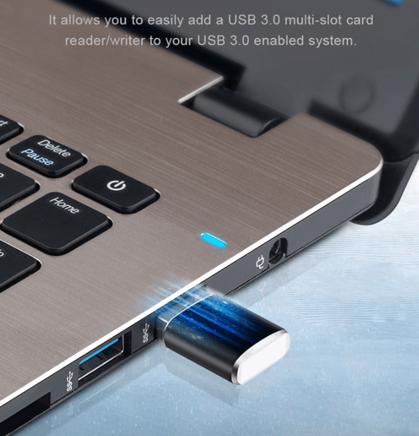 USB 3.0 (hann) til USB-C (hun) adapter Black