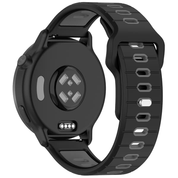 Silikon klokkerem til Garmin Vivoactive 6 Black+Grey