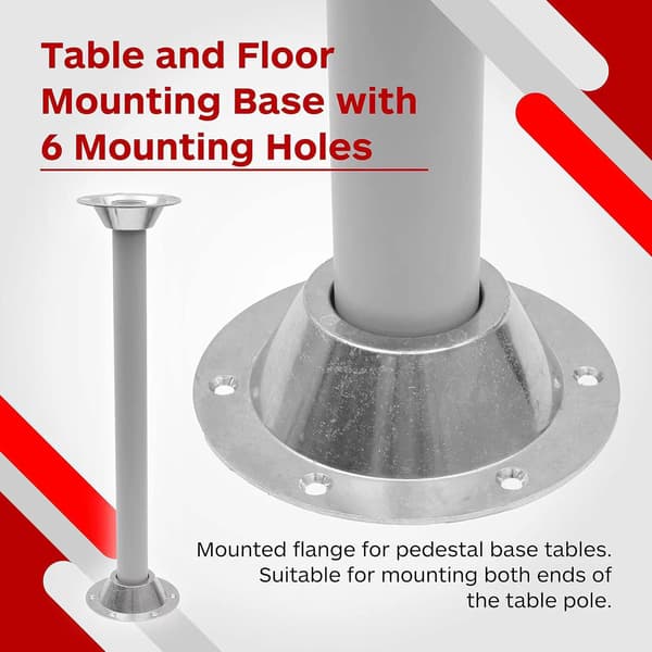 Aluminium RV bordholder 2 pakke - sølv