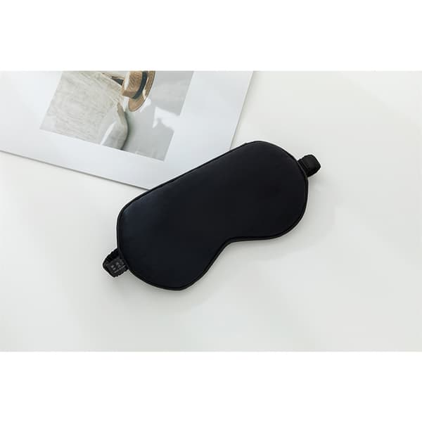 100 % silke sovemaske Black