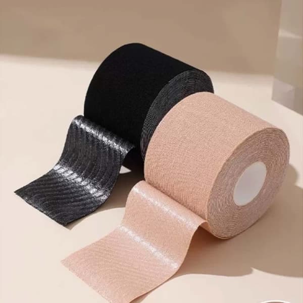 Elastisk Sport-BH Tejp - Hudfärg - Boxförpackning 5cm x 5m
