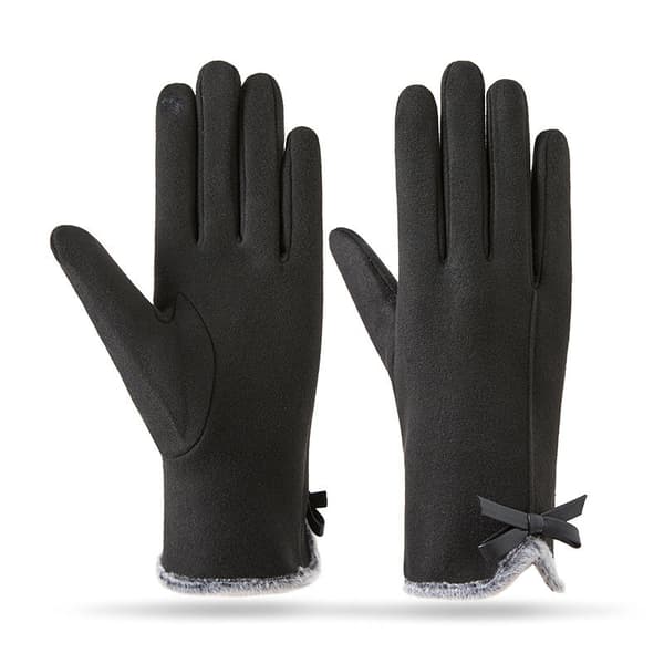 Varme vinterhandsker til kvinder med Touchscreen-kompatibilitet Black