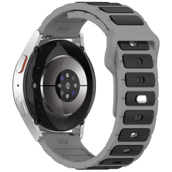 Yleiskäyttöinen ranneke älykellolle Grey+Black 22 mm