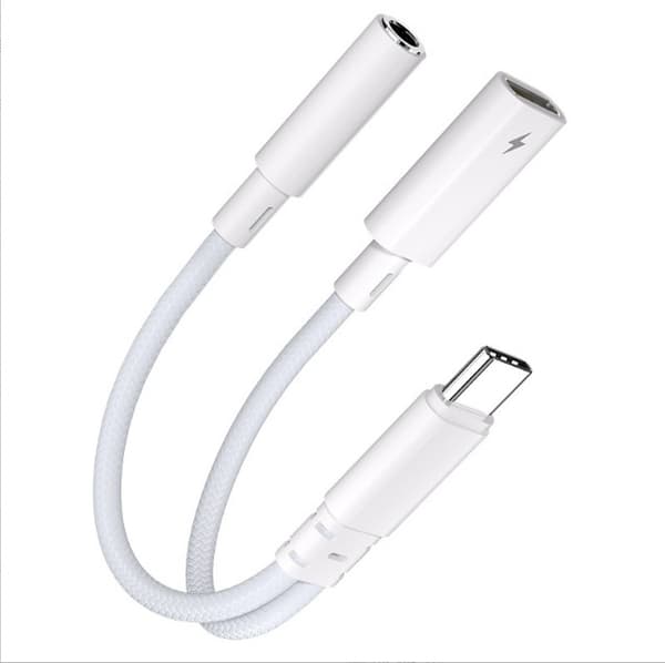 AA10-B2P15 USB-C til 3,5 mm adapter med PD-lading