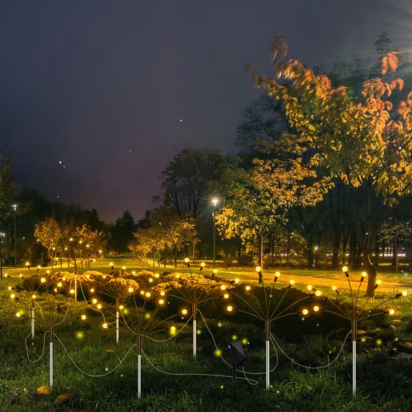 Solcellsdriven Trädgårdsbelysning, 8 LED-Lampor - 4 pack WarmWhite