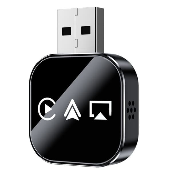 Trådlös CarPlay/Android Auto/Mirror Link Adapter Q1AS - 3-i-1 Apple Mirroring & Android Auto CarPlay Box