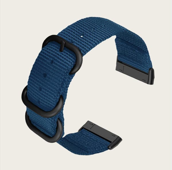 Nylon Canvas-reim for Fitbit Versa 3/Sense Blue