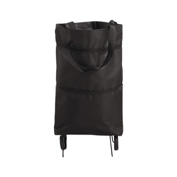 Kokoontaitettava ostoskassi pyörillä - Black