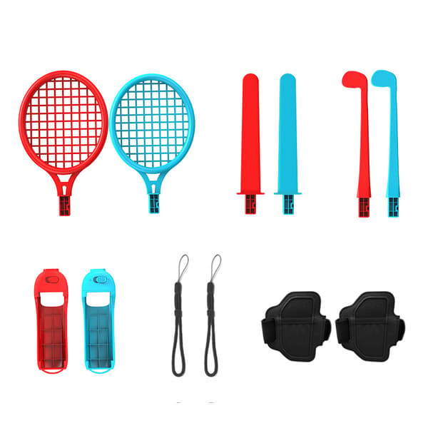 Tilbehør til Nintendo Switch sportsspill, 12 deler MultiColor