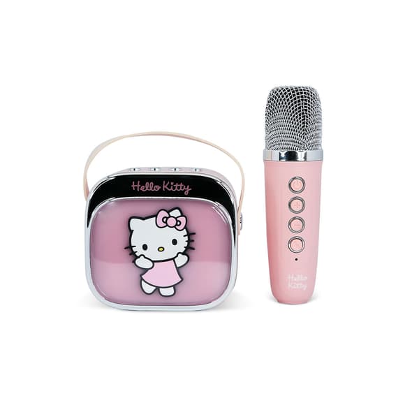 Karaokehögtalare med Mikrofon Hello Kitty Popsing LED