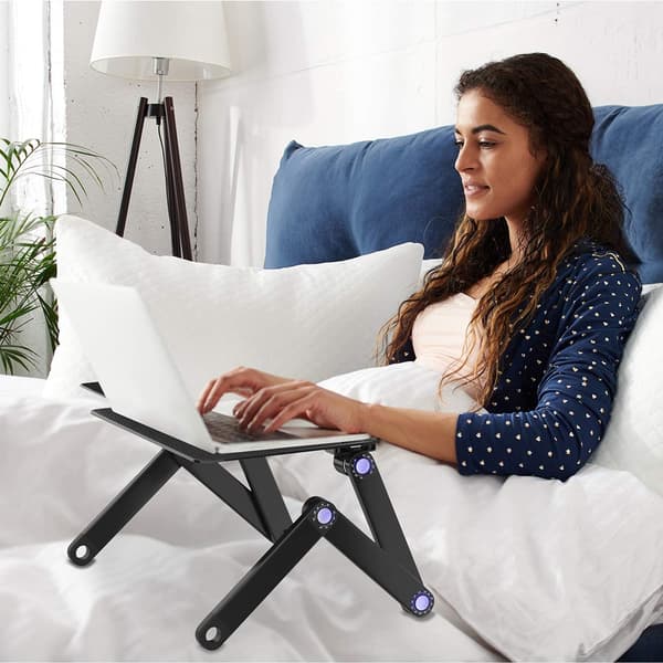 Smart justerbart laptopbord 17 tommer sort